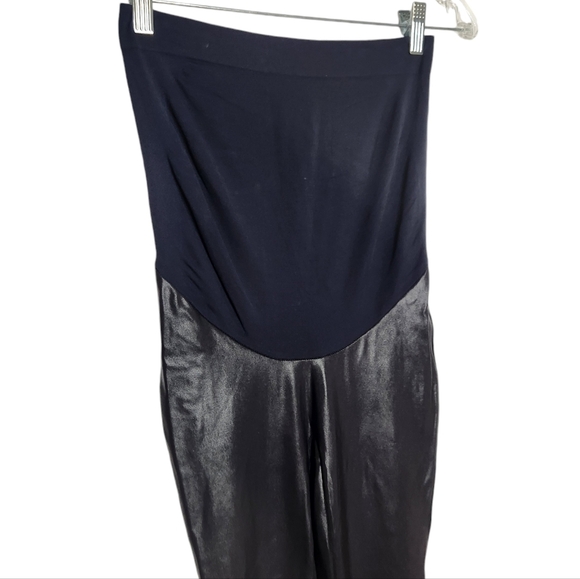 SPANX Faux Leather Leggings Mama Waistband - Picture 4 of 14